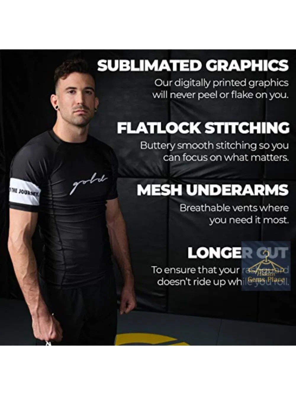 BJJ Rash Guard for Jiu Jitsu Training, IBJJF Approved, Short Sleeve, Polyester